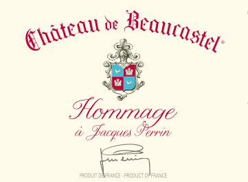 Chateau Beaucastel hommage à Jacques Perrin