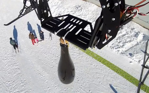 Aprés avoir célébré l’arrêt des hélicoptères, Champagne Henri Giraud passe aux drones